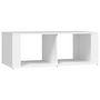 Voir la diapositive 2 : VIDAXL Table basse Blanc 100x50x36 cm Bois d'ingenierie
