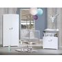 Voir la diapositive 3 : BABY PRICE Commode à langer 2 tiroirs + 1 grande niche NEW LEAF