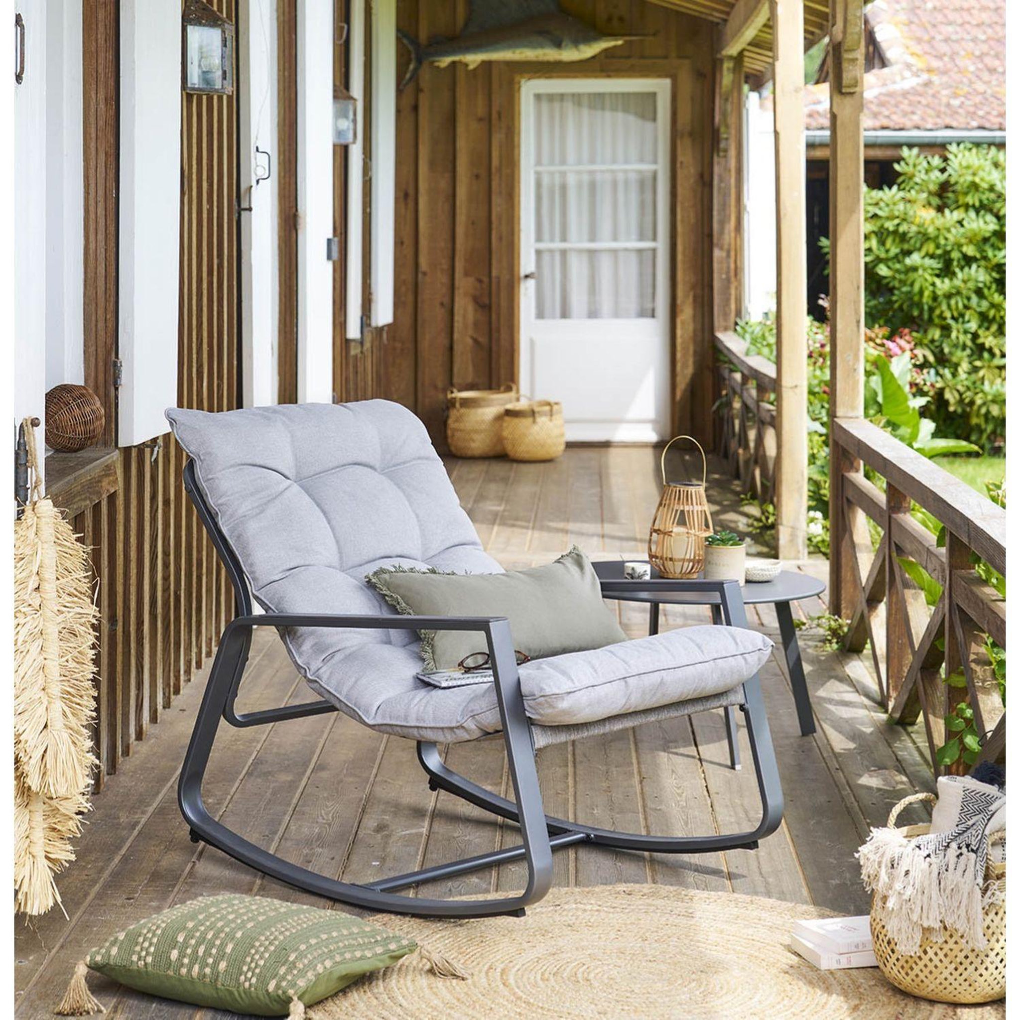 Voir la diapositive 2 : HESPERIDE Fauteuil de jardin à bascule felinio