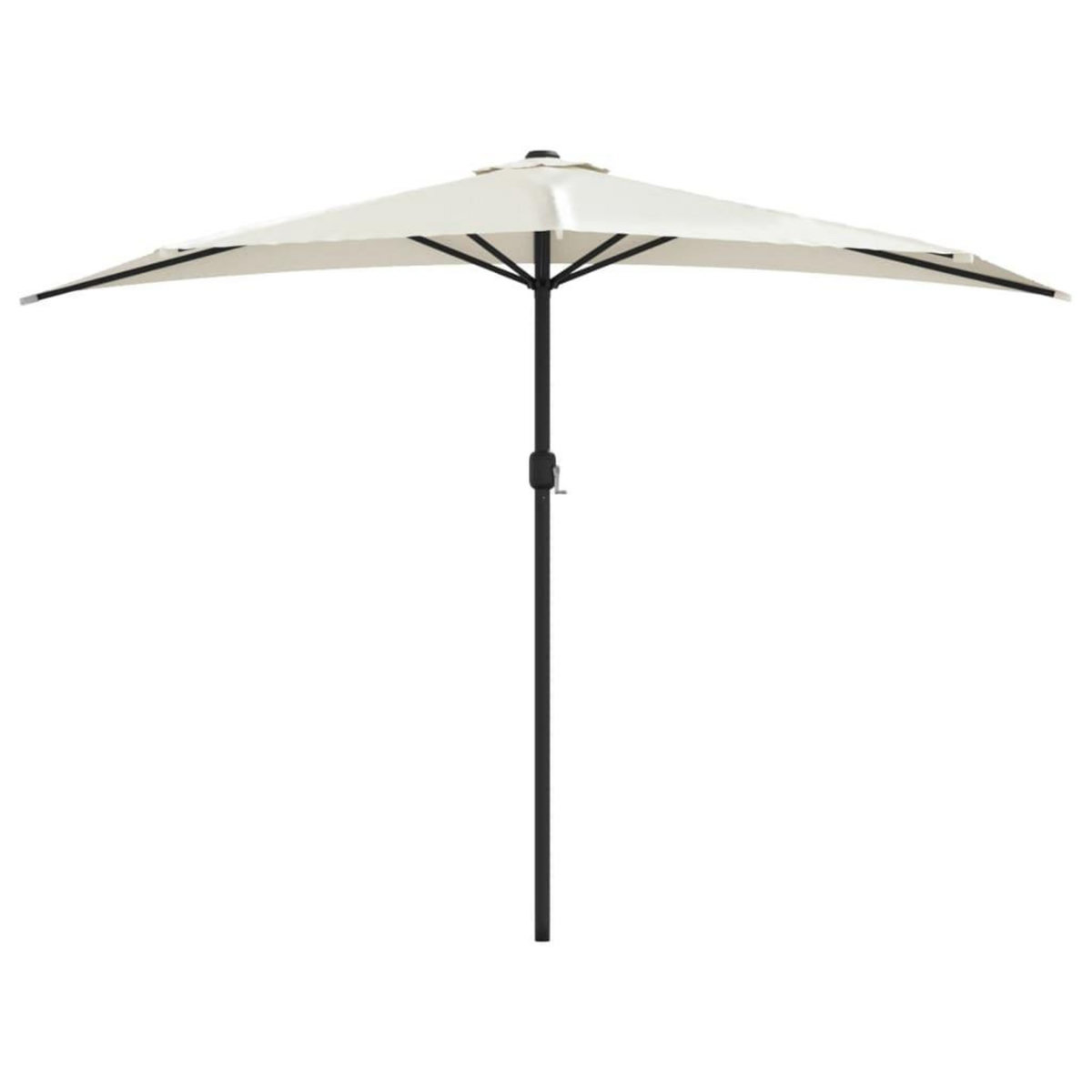 VIDAXL Parasol de balcon avec mat en aluminium Sable 300x155 cm Demi