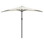 Voir la diapositive 3 : VIDAXL Parasol de balcon avec mat en aluminium Sable 300x155 cm Demi