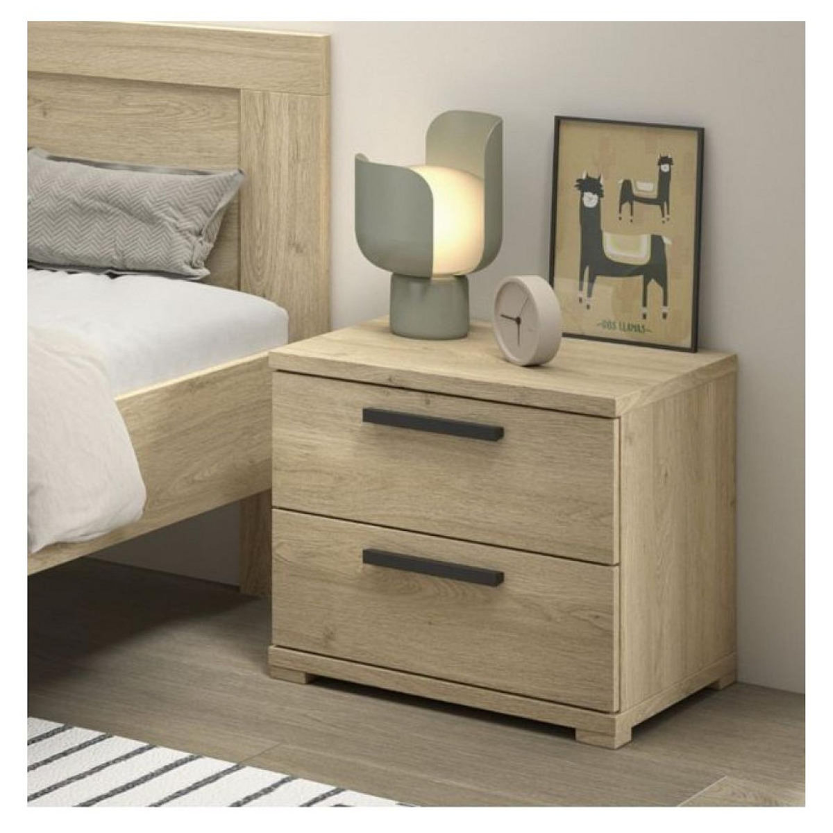 Vipack Chevet SAM - Table de nuit élégante