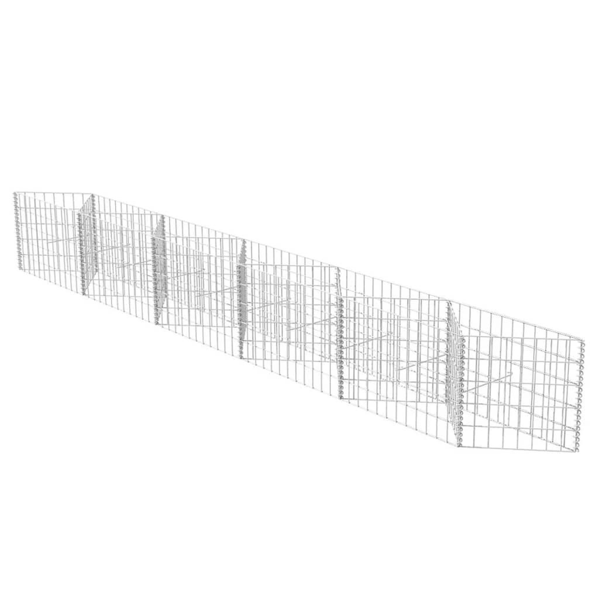 Voir la diapositive 2 : VIDAXL Panier de gabion Acier galvanise 300x30x50 cm