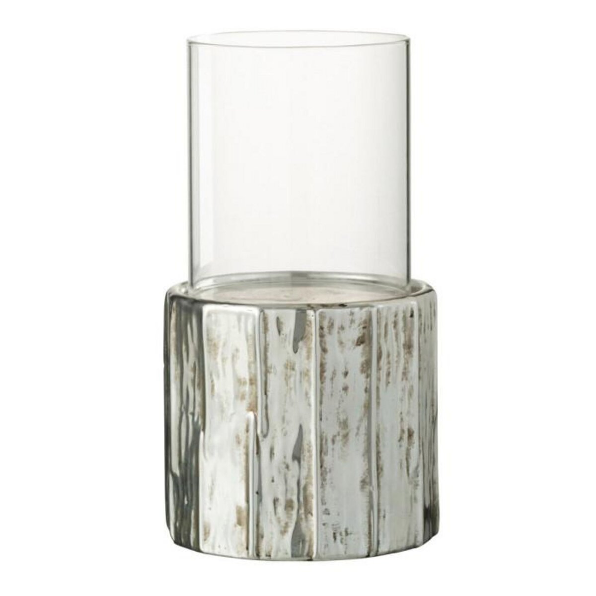 Paris Prix Photophore Design en Argile  Ary  33cm Argent