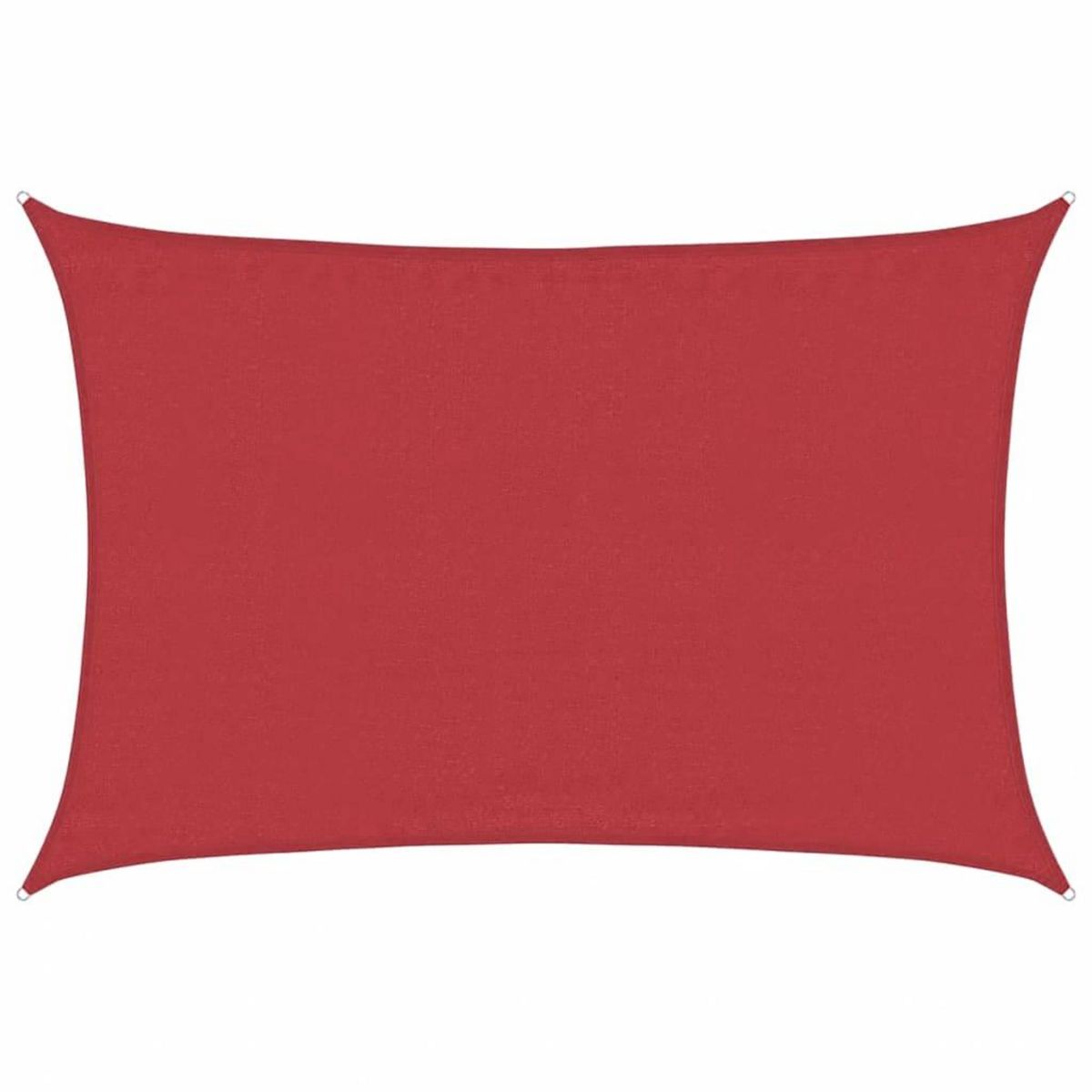 VIDAXL Voile d'ombrage 160 g/m^2 Rouge 4x6 m PEHD