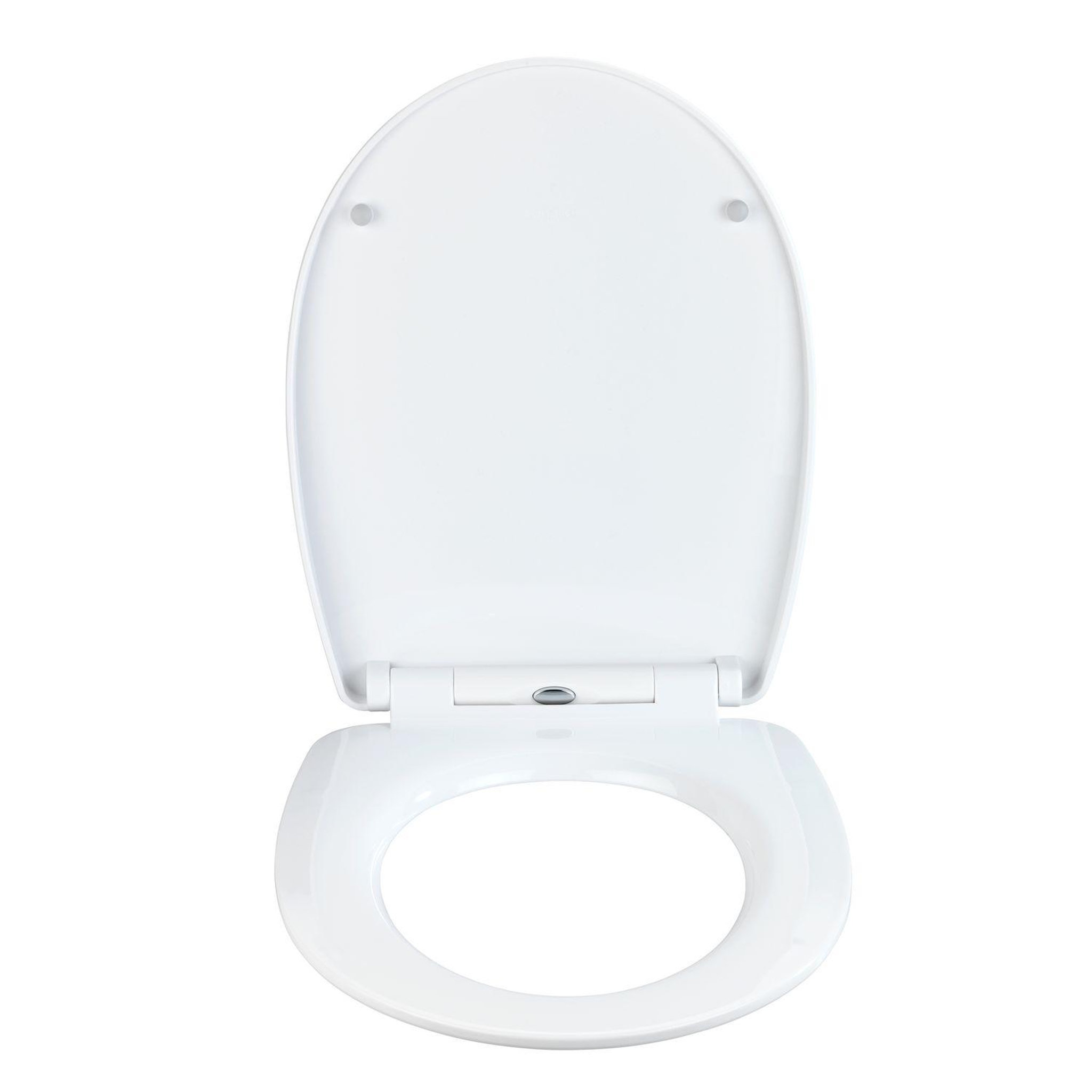 Voir la diapositive 3 : Wenko Abattant wc thermoplast design terrazzo - gris