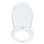Voir la diapositive 3 : Wenko Abattant WC thermoplast design Terrazzo - Gris