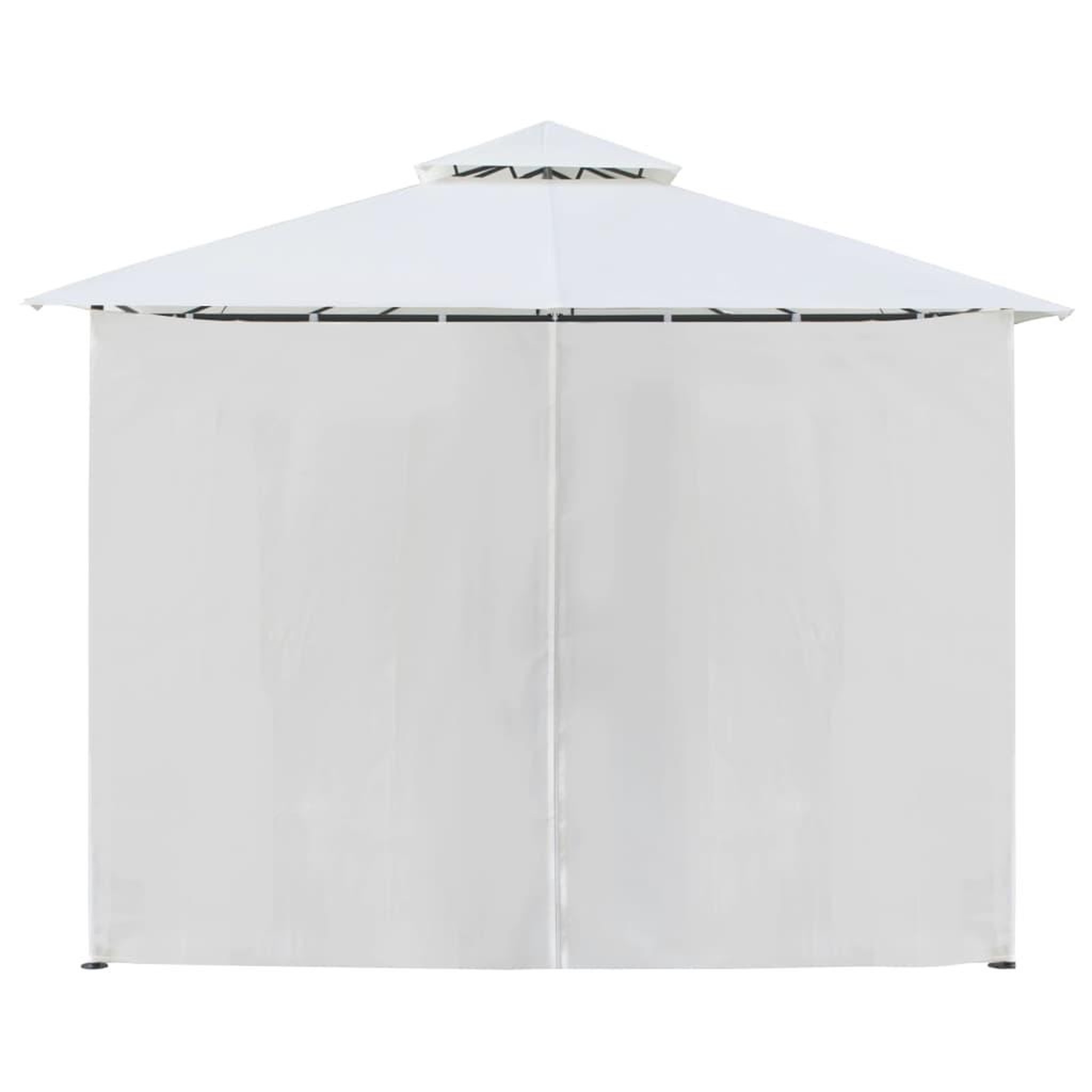 Voir la diapositive 5 : VIDAXL Belvedere avec rideaux 600x298x270 cm Blanc 180 g/m^2