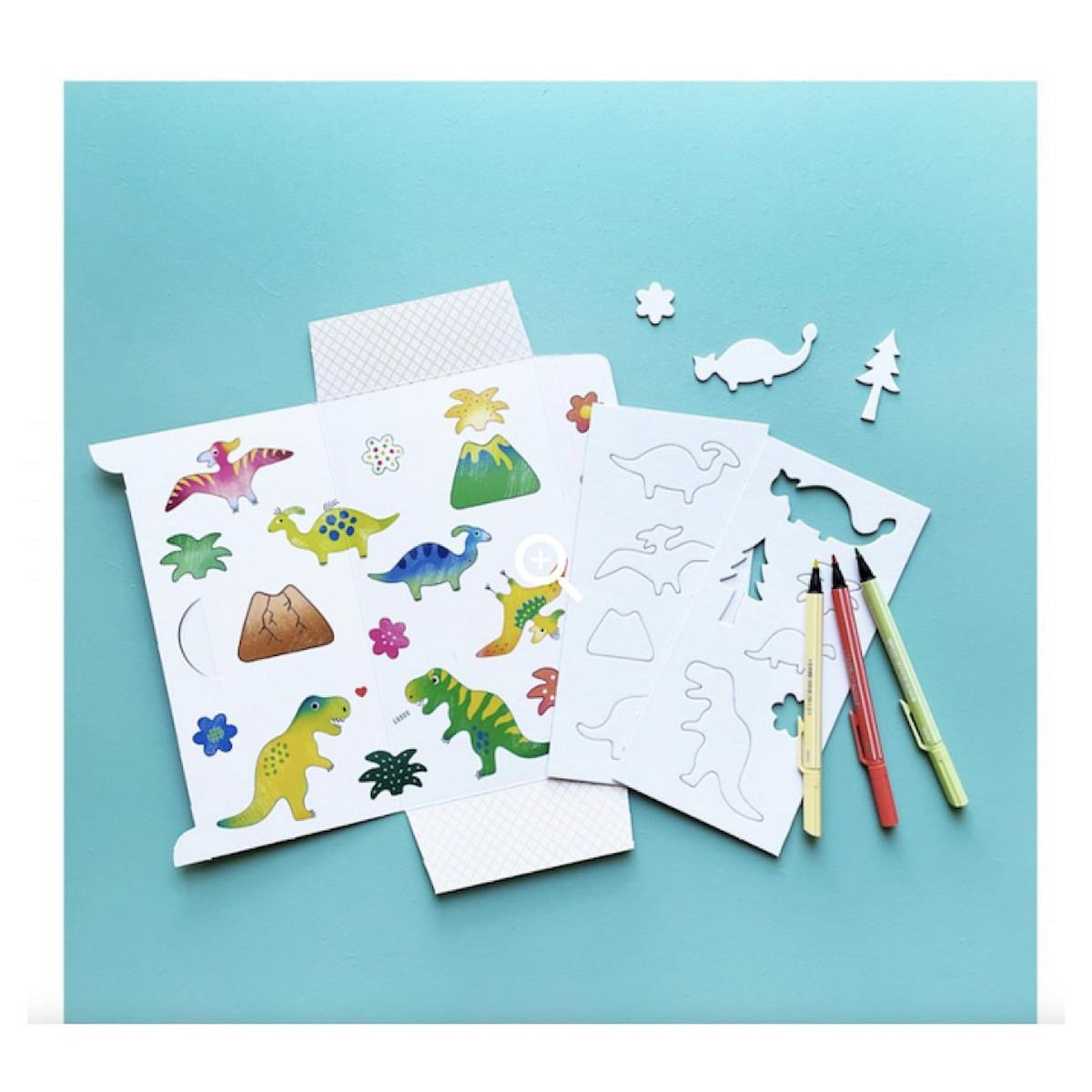 PIROUETTE CACAHOUETE Pochoirs dinosaures -