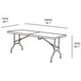 Voir la diapositive 5 : WERKAPRO Table pliante rectangulaire 239 x 74 x 74cm WERKA PRO