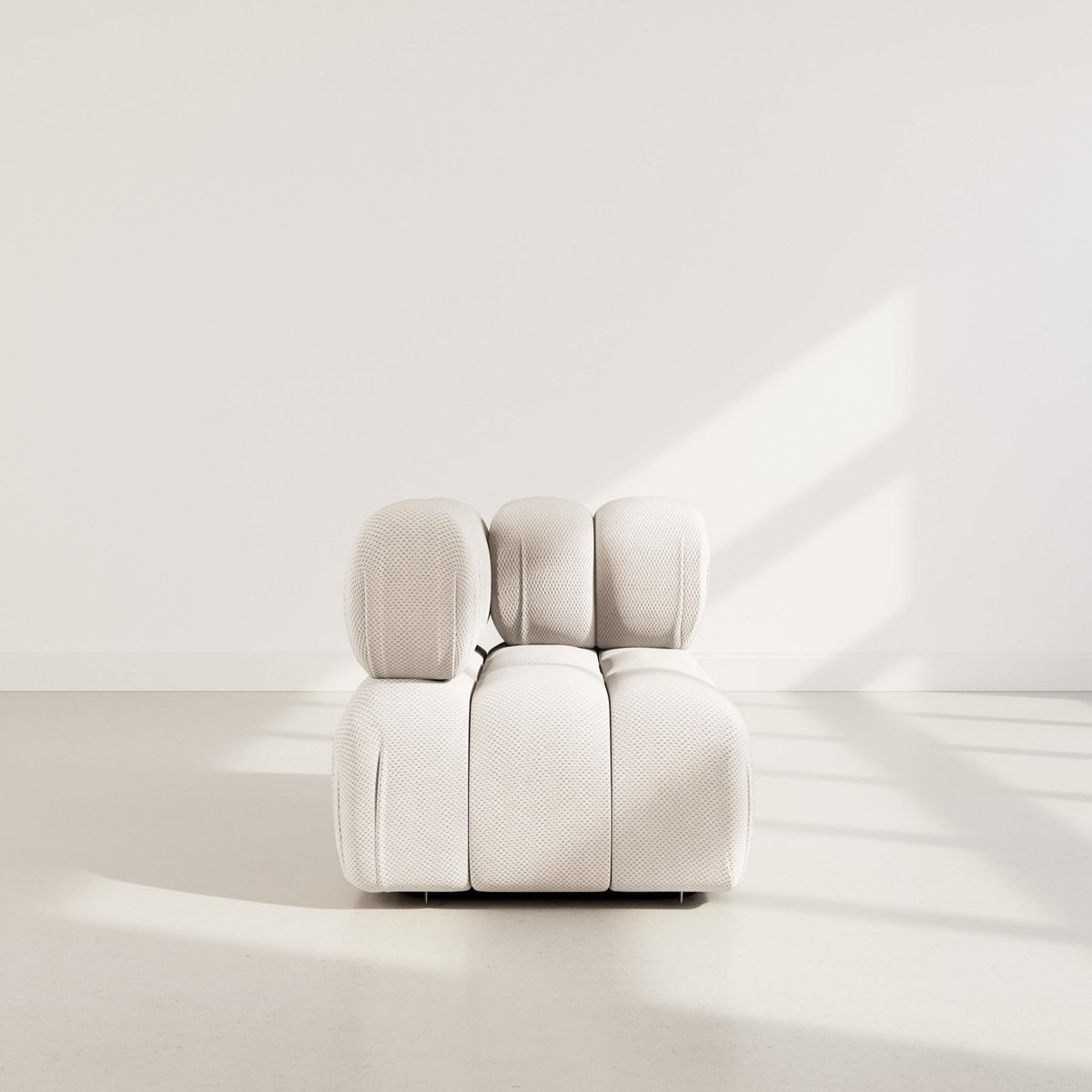 LISA DESIGN Ruby - module d'assise d'angle droit en velours texturé