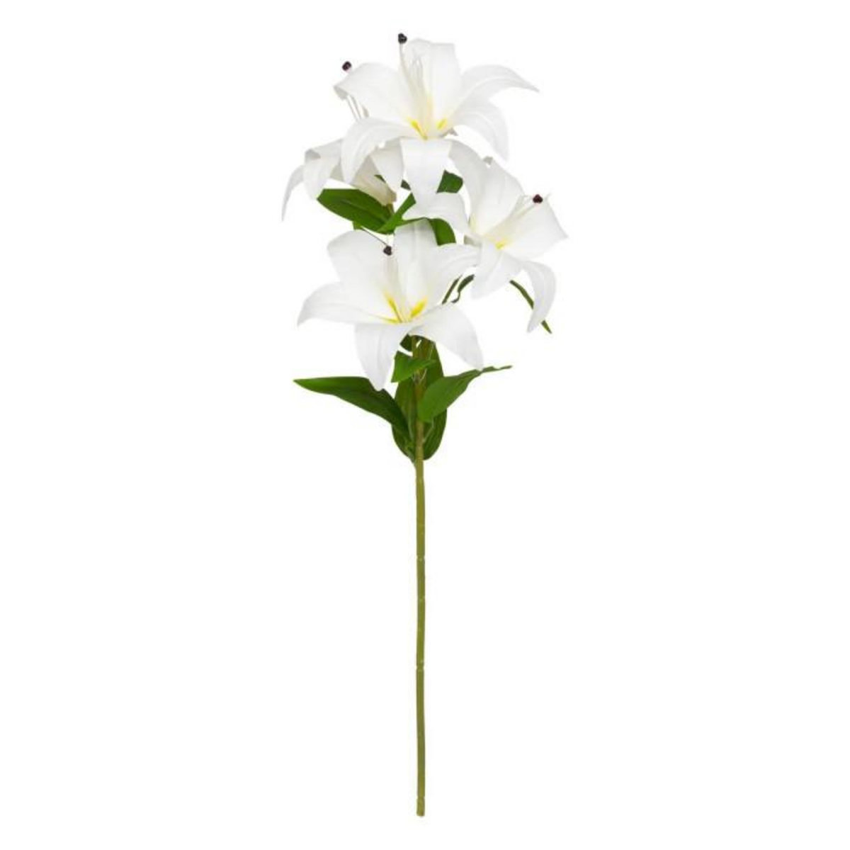 ATMOSPHERA Tige Artificielle 4 Lys  Jago  80cm Blanc