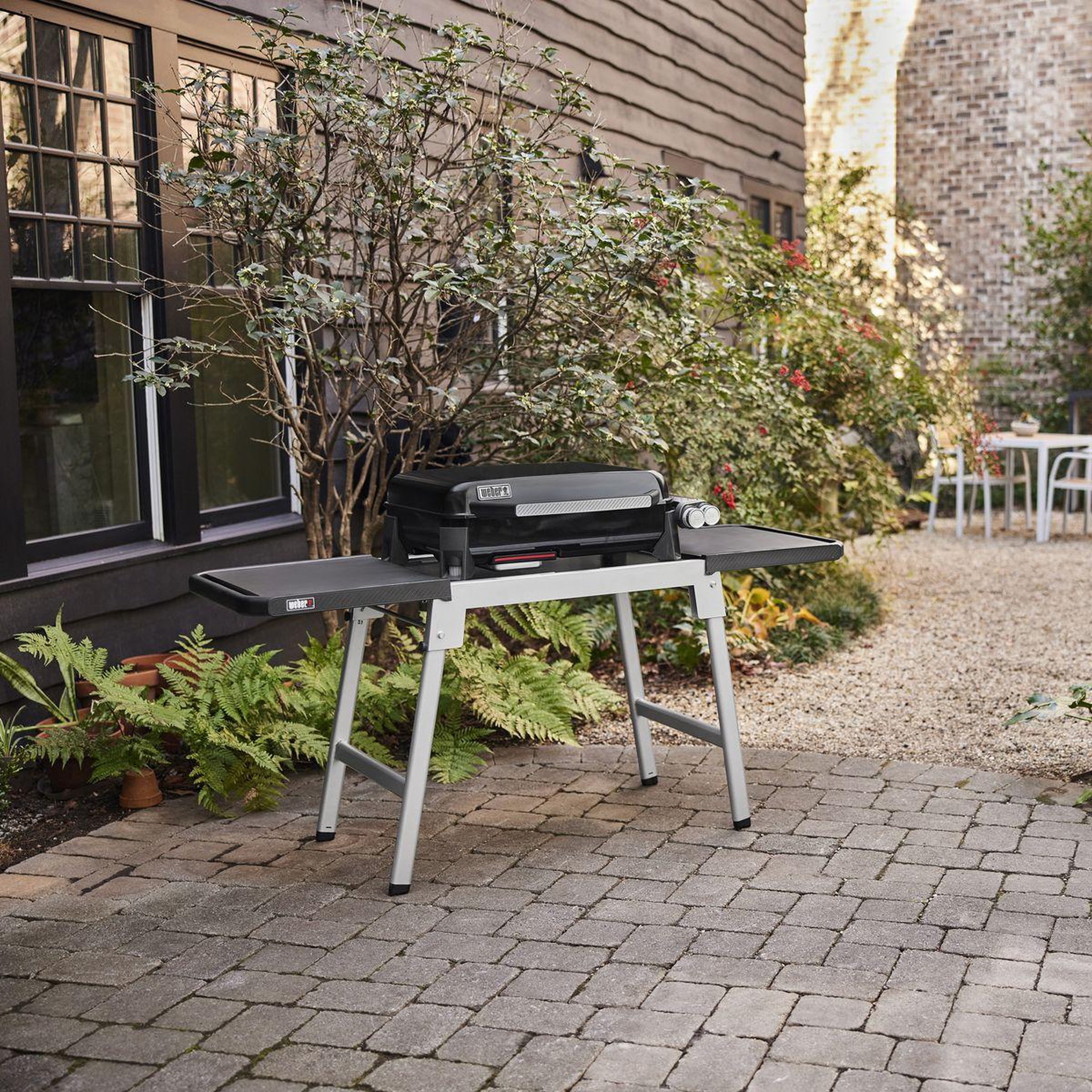 Voir la diapositive 5 : Weber Plancha gaz black 2 brûleurs à poser,  56x41 cm