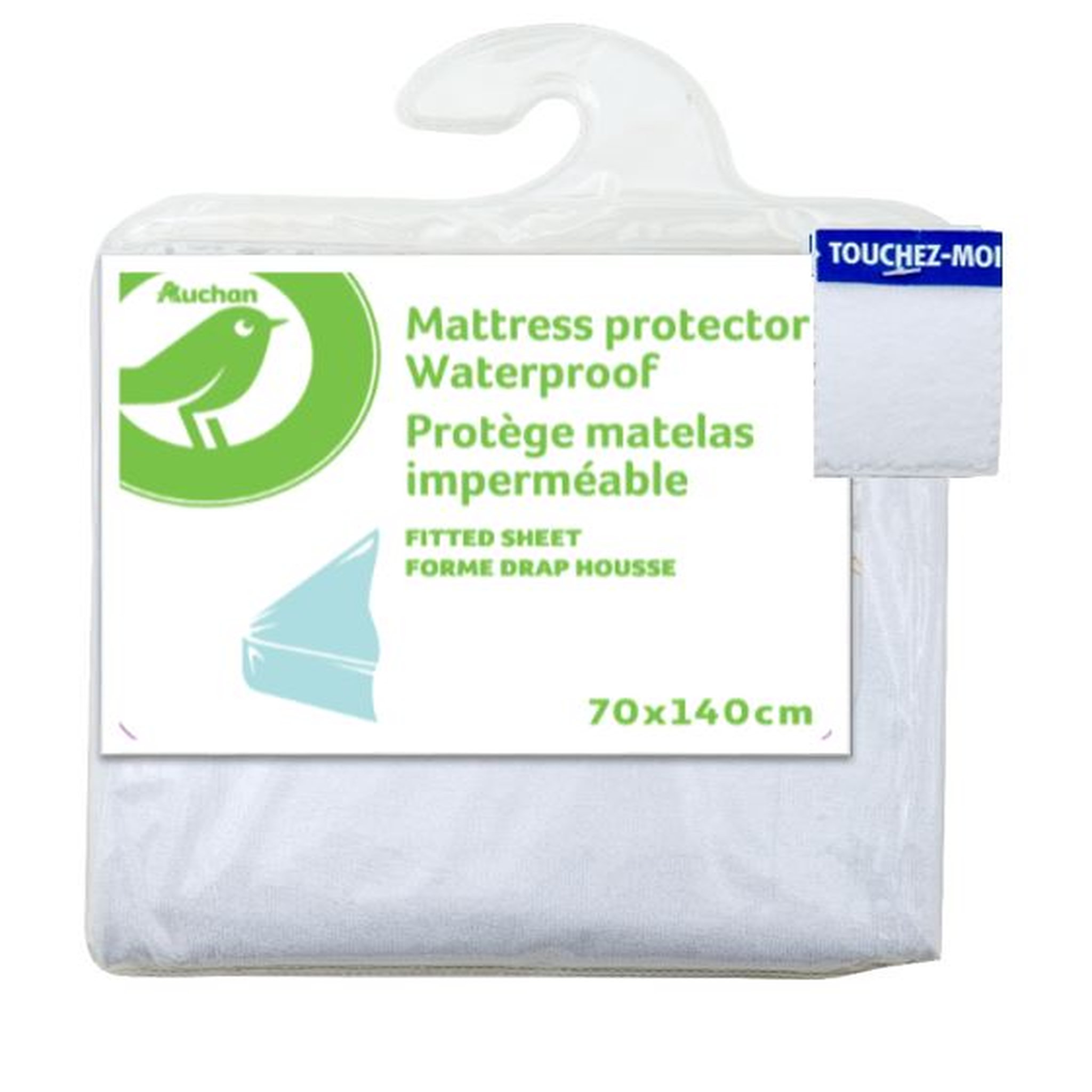 AUCHAN BABY Protège matelas bébé imperméable 70 x 140 cm 