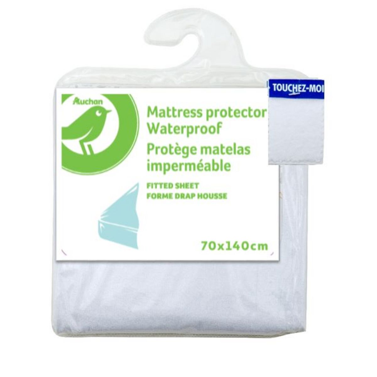 AUCHAN BABY Protège matelas bébé imperméable 70 x 140 cm 