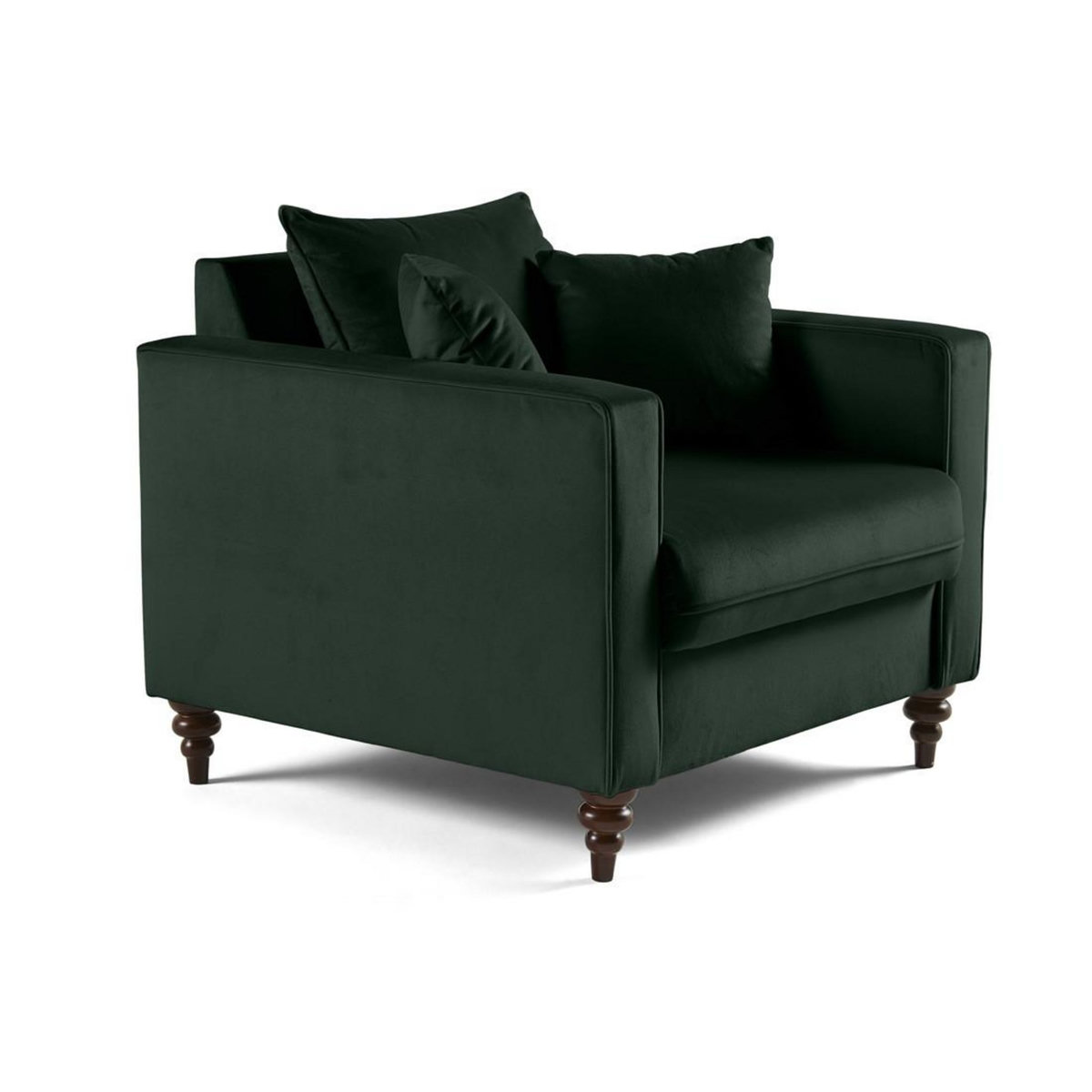 BEST MOBILIER Flamingo - fauteuil en velours