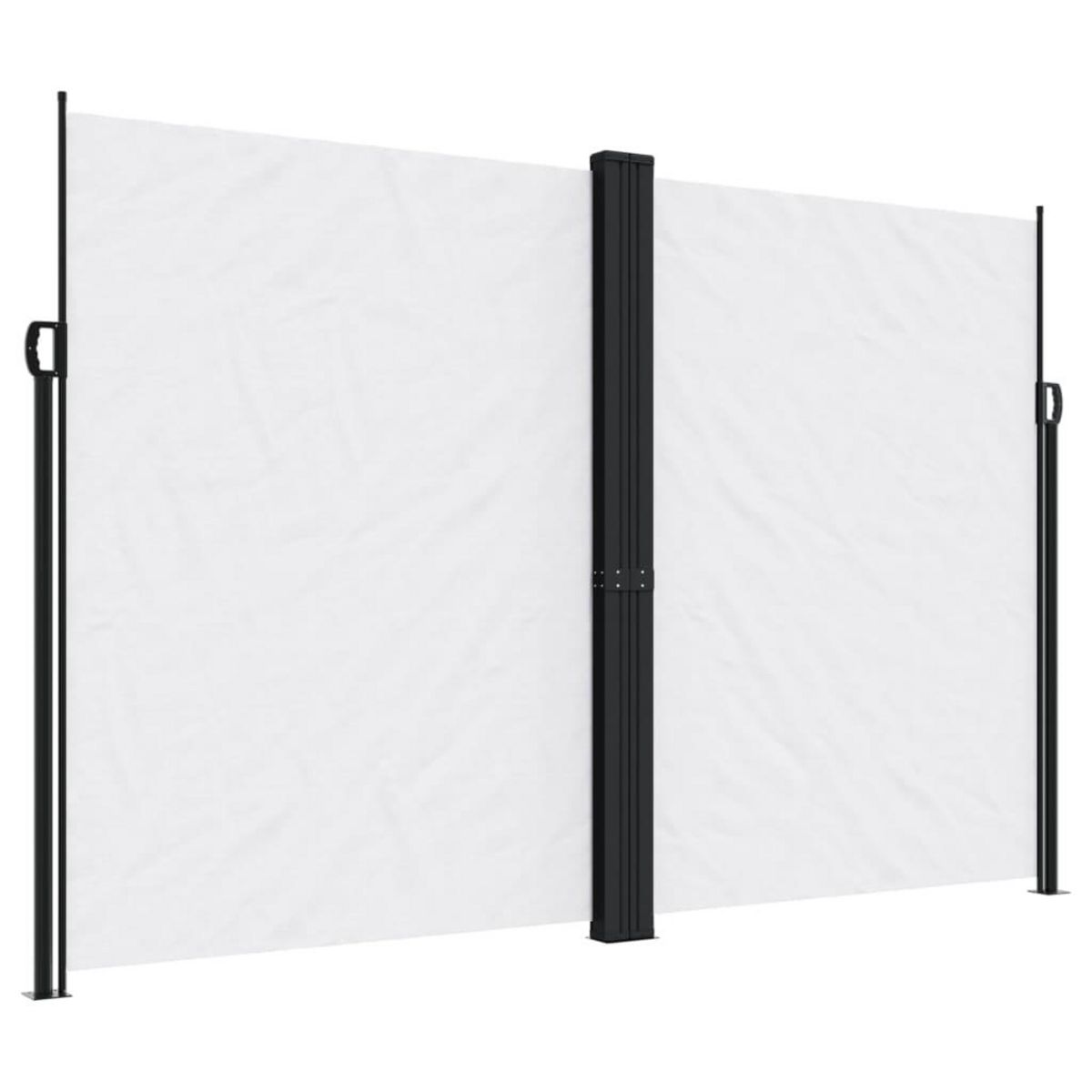 VIDAXL Auvent lateral retractable blanc 220x1200 cm