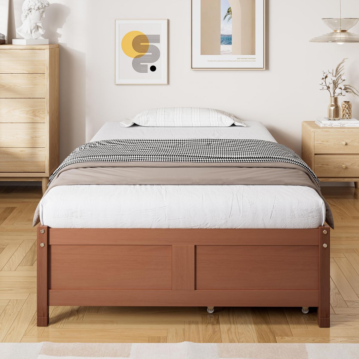 MERAX Lit avec rangement