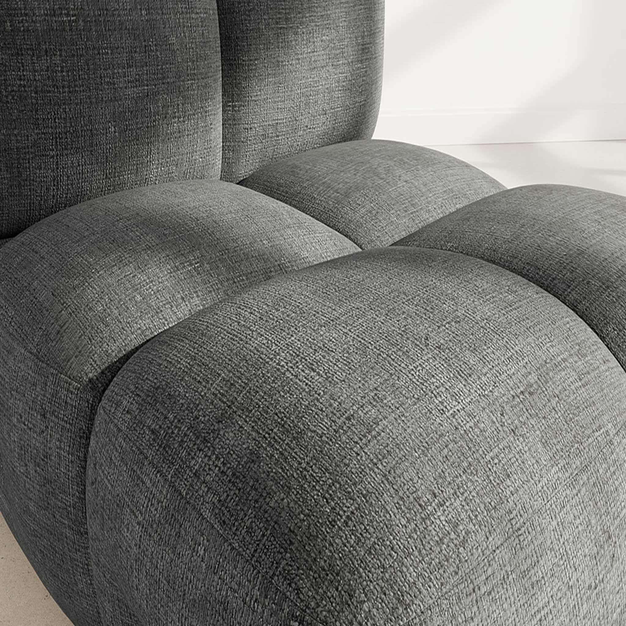 Voir la diapositive 4 : LISA DESIGN Grace - module d'assise en velours texturé