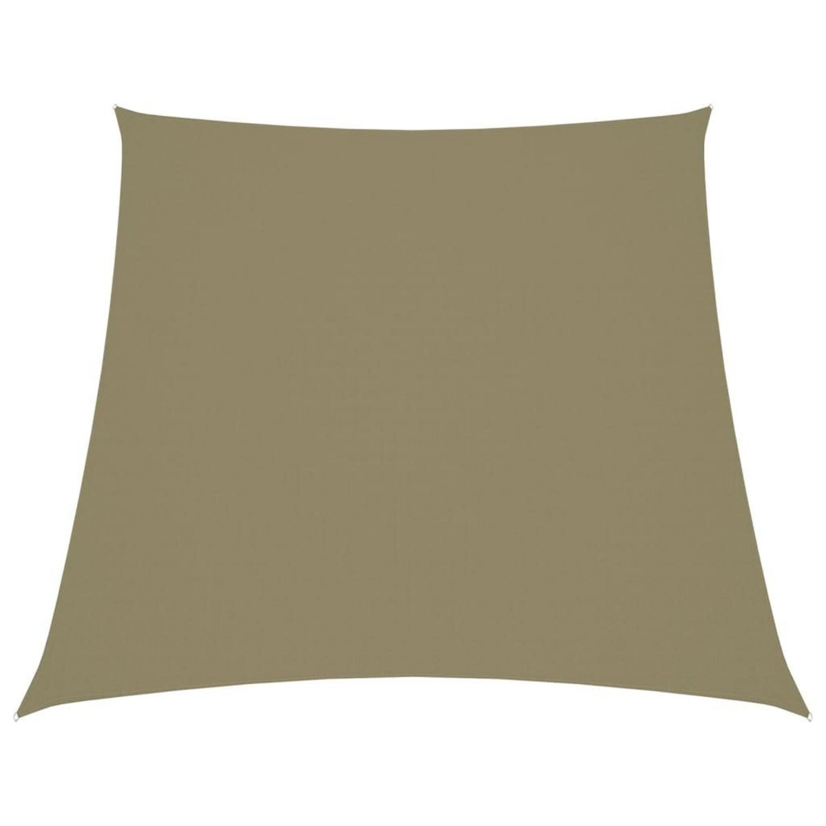 VIDAXL Voile de parasol Tissu Oxford trapeze 3/5x4 m Beige