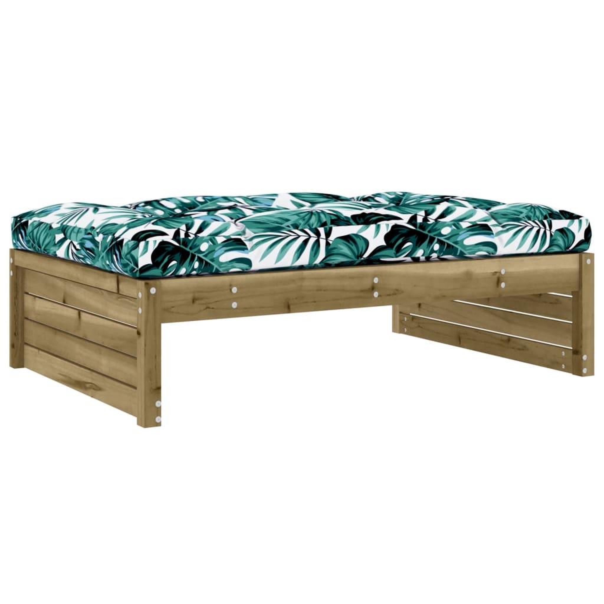 Voir la diapositive 5 : VIDAXL Salon de jardin 4 pcs avec coussins bois de pin impregne