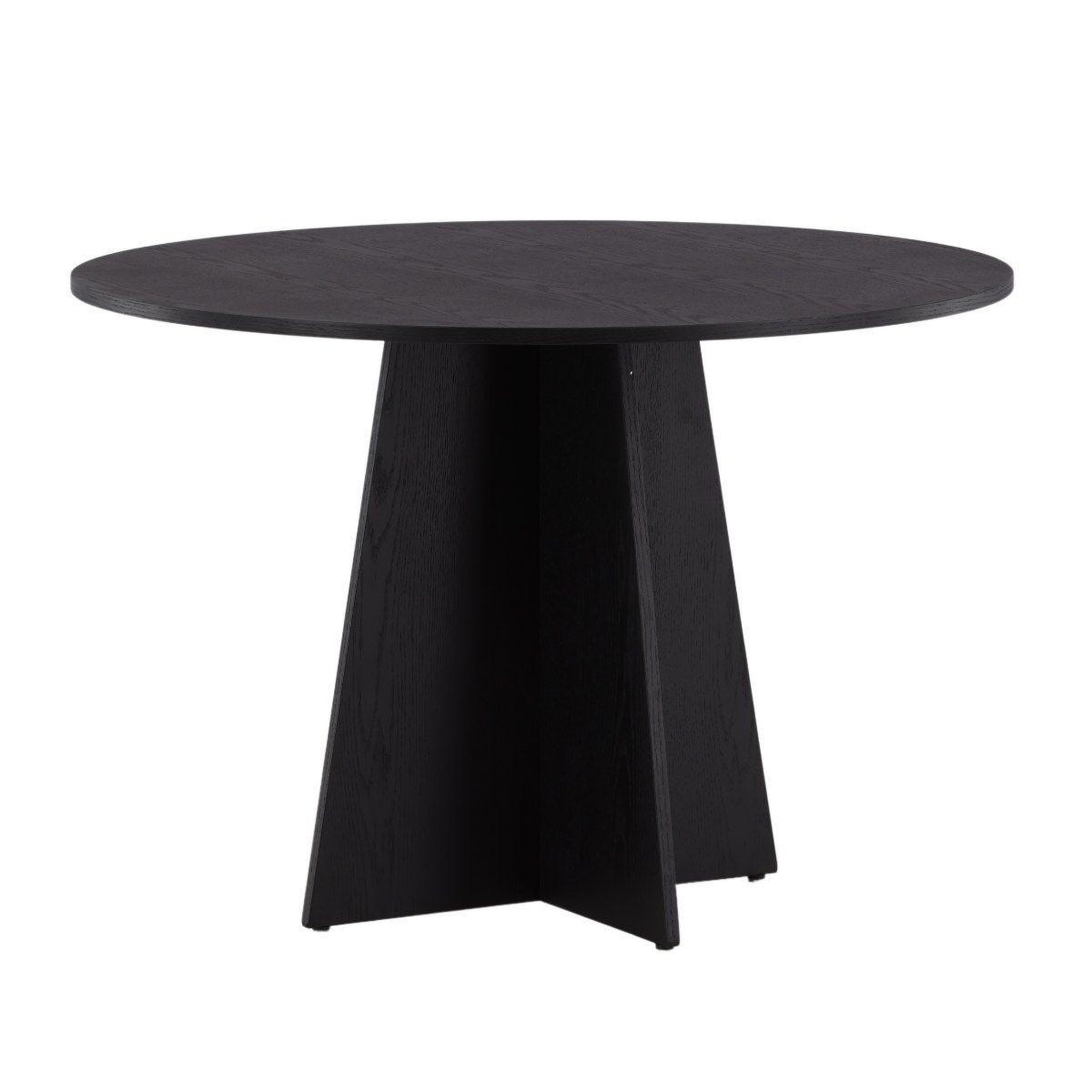 Paris Prix Table à manger ronde  bootcut  110cm noir