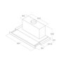 Voir la diapositive 5 : ELICA Hotte escamotable 90cm 63db 535m3/h inox - ELITE35GRIXA90