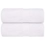 Voir la diapositive 1 : VIDAXL Serviettes d invité 2 pcs blanc 30x50 cm 360 g m² 100% coton