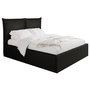 Voir la diapositive 1 : BEST MOBILIER John - lit coffre - 180x200 cm - en velours - sommier inclus