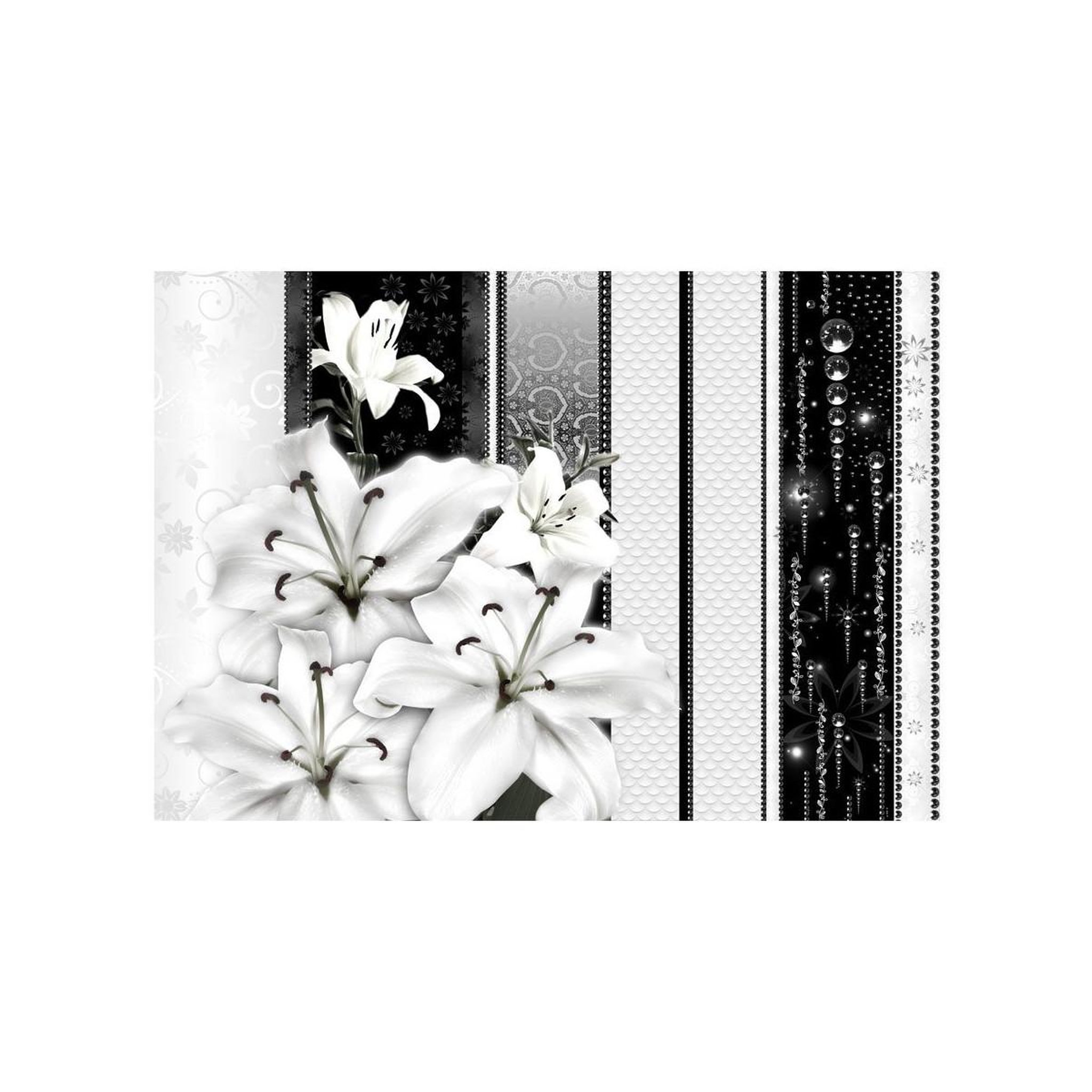 Voir la diapositive 2 : Paris Prix Papier peint  crying lilies in white