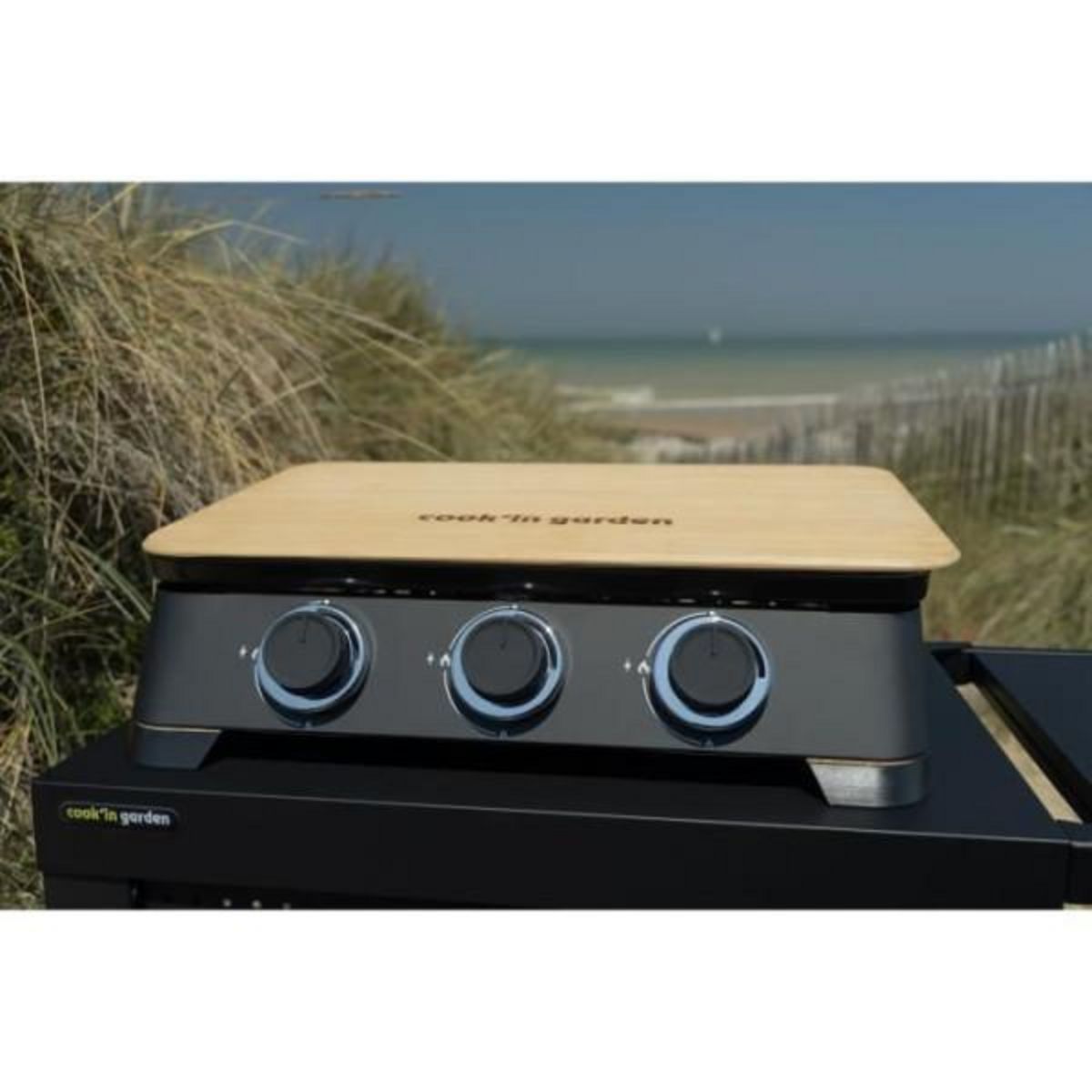 AAAAA Plancha gaz 2B - COOK'IN GARDEN - DUNE 70 - 3 brûleurs