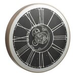 Paris Prix Horloge Murale Ronde à Led  Ozua  80cm Argent