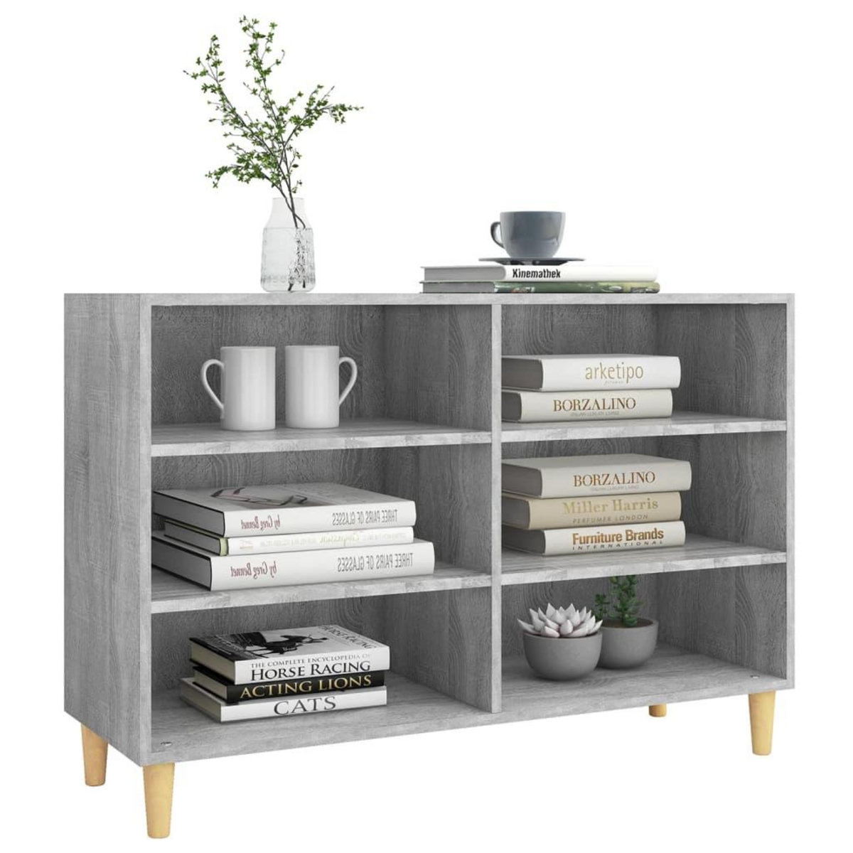 VIDAXL Buffet sonoma gris 103,5x35x70 cm bois d'ingenierie
