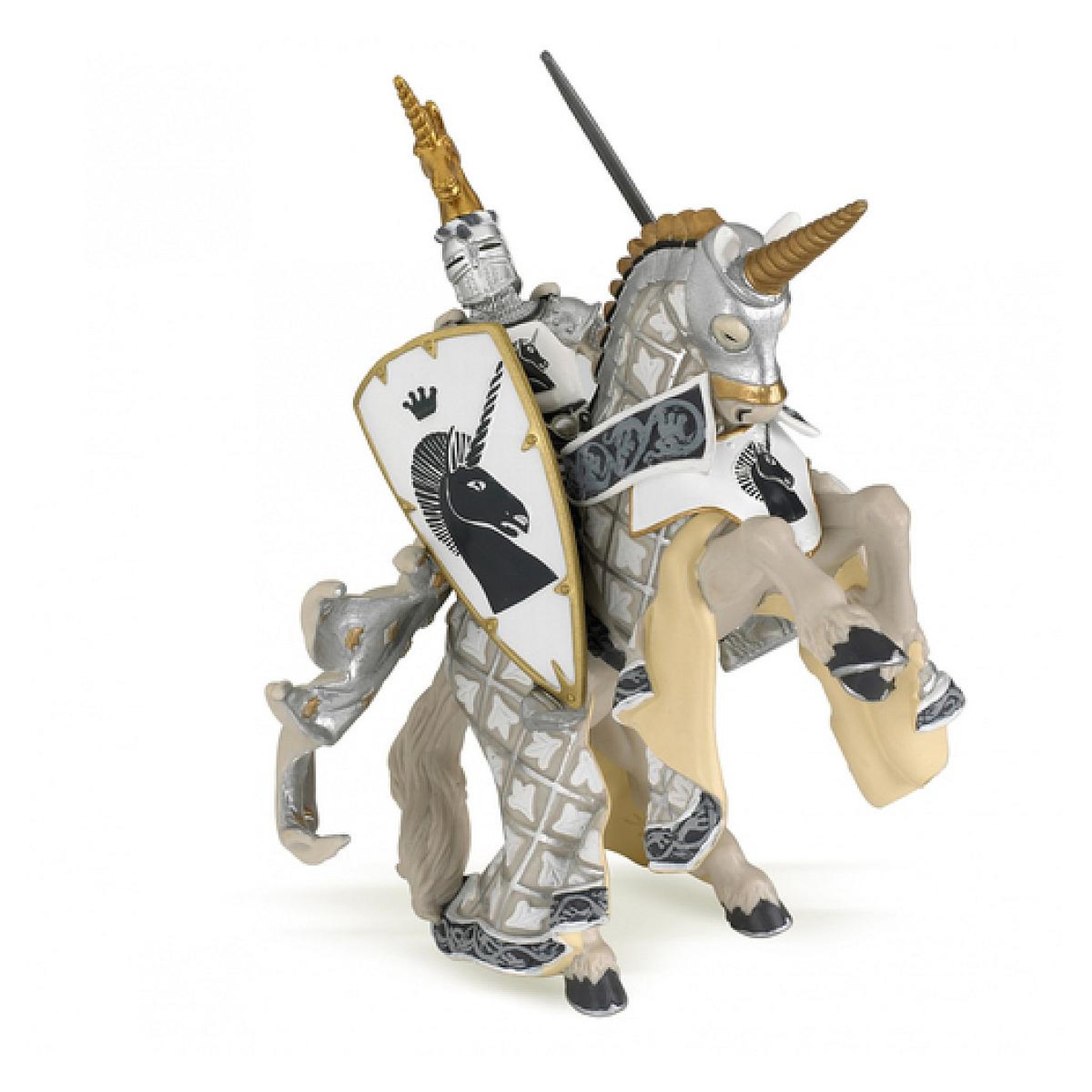 Voir la diapositive 2 : Papo 39915 Maitre des armes cimier licorne