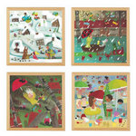 EDUCO Puzzles météo extrême - set de 4 - jeu Montessori