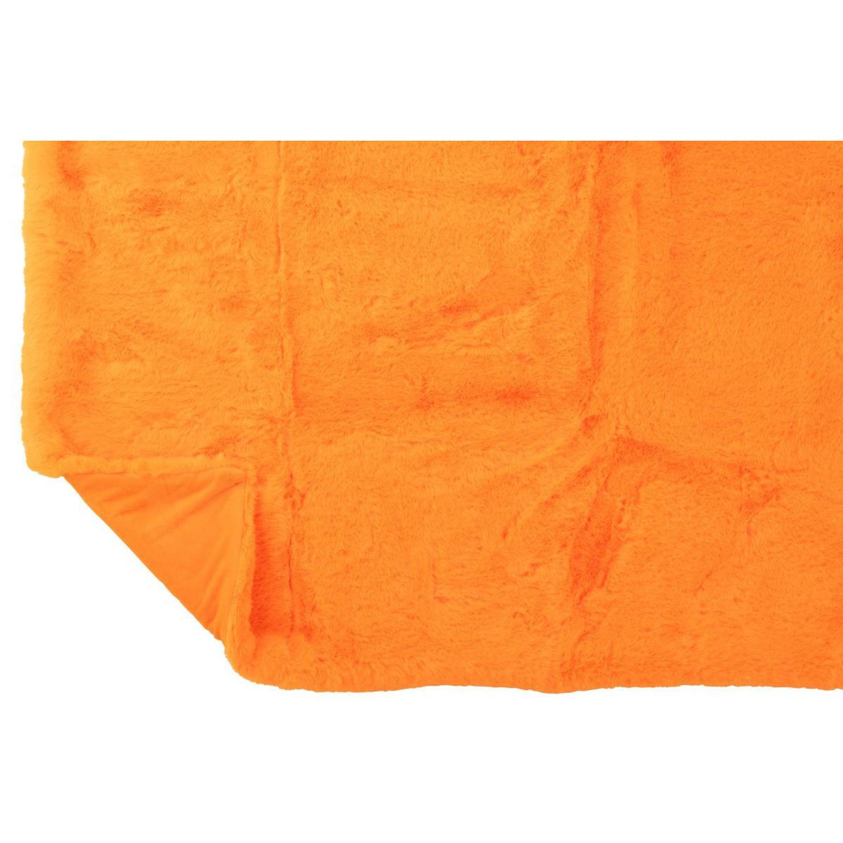 Paris Prix Plaid Imitation Fourrure  Cutie  130x180cm Orange Fluo
