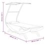 Voir la diapositive 6 : VIDAXL Lit repos et auvent 100x190x134cm Bois courbe massif Anthracite
