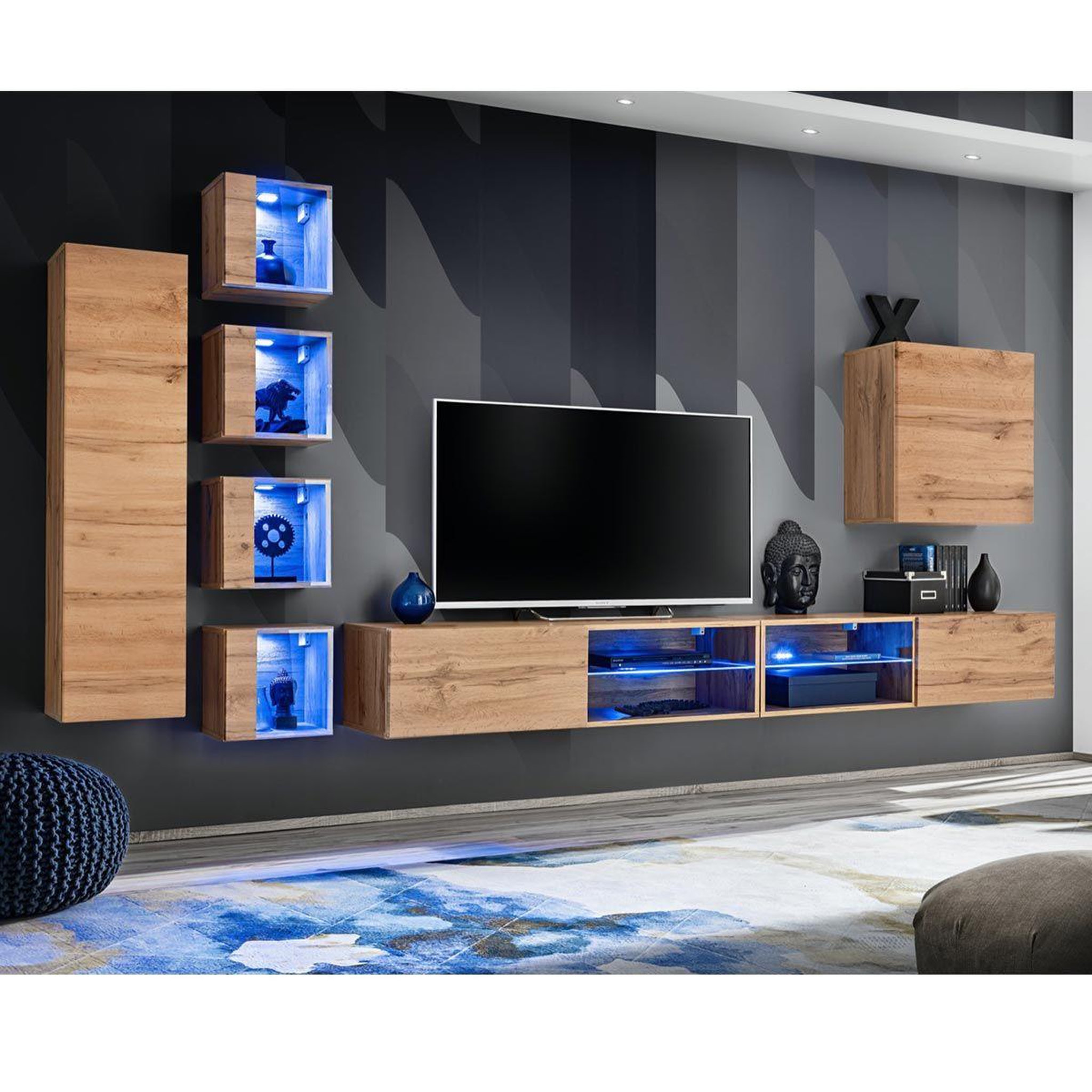 Paris Prix Ensemble meuble tv  switch xxvi  320cm naturel