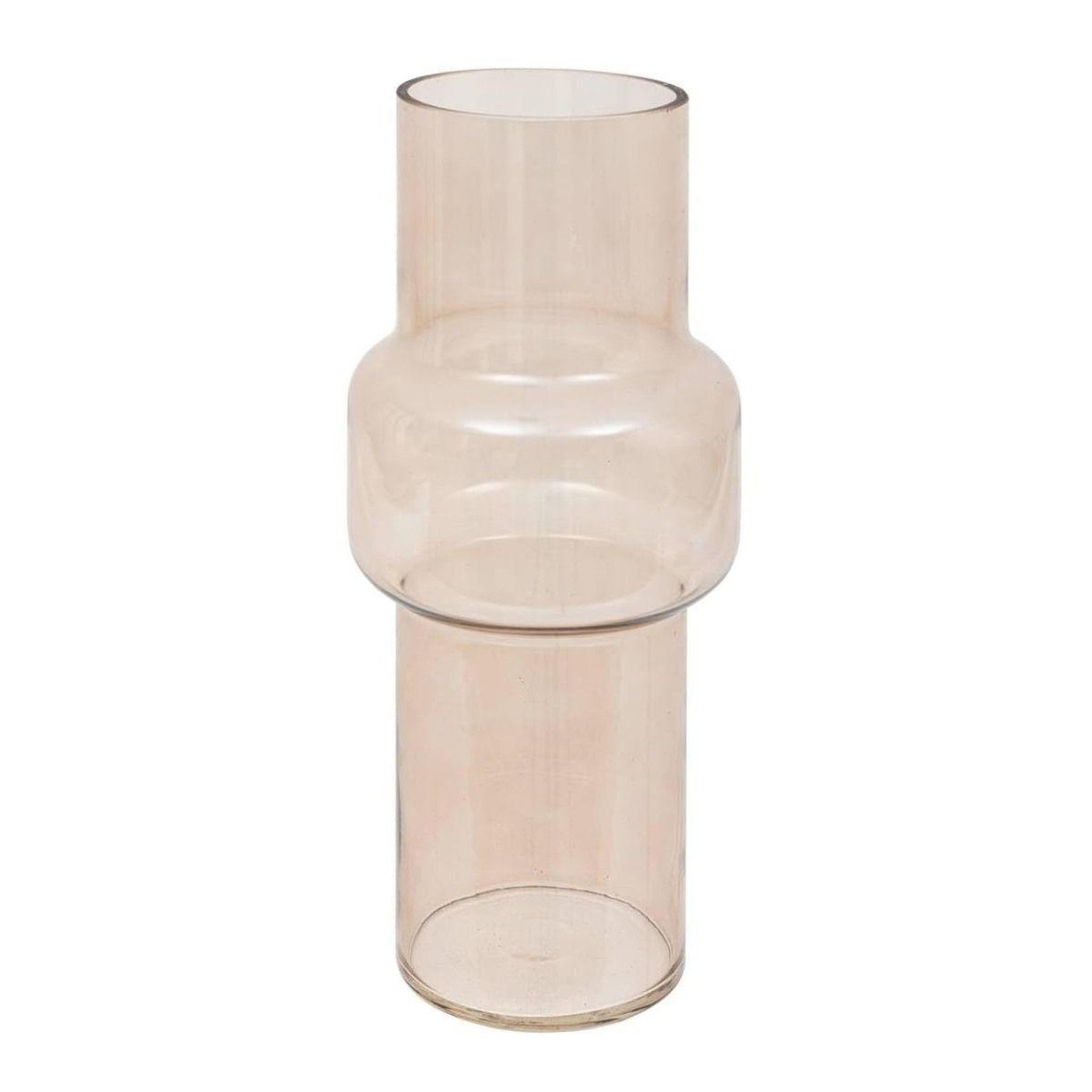 ATMOSPHERA Vase design cylindrique  ella  30cm rose clair