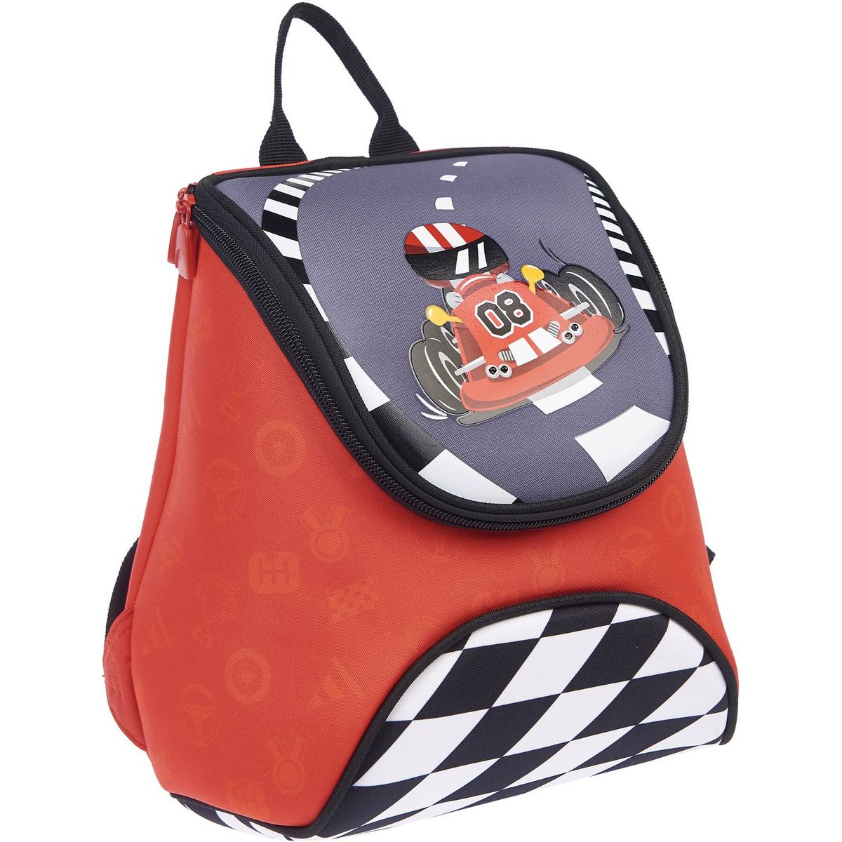 AUCHAN Sac maternelle rouge voiture