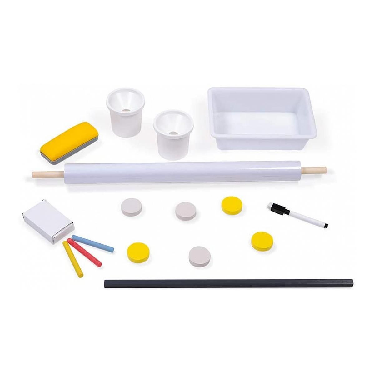 Juratoys-Janod Tableau reglable gris jaune