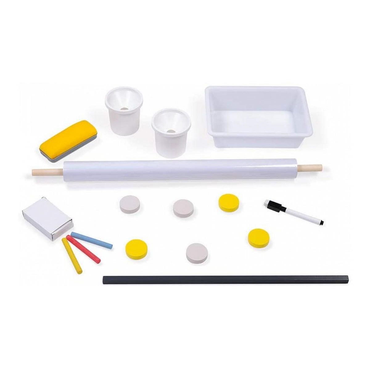 Juratoys-Janod Tableau reglable gris jaune