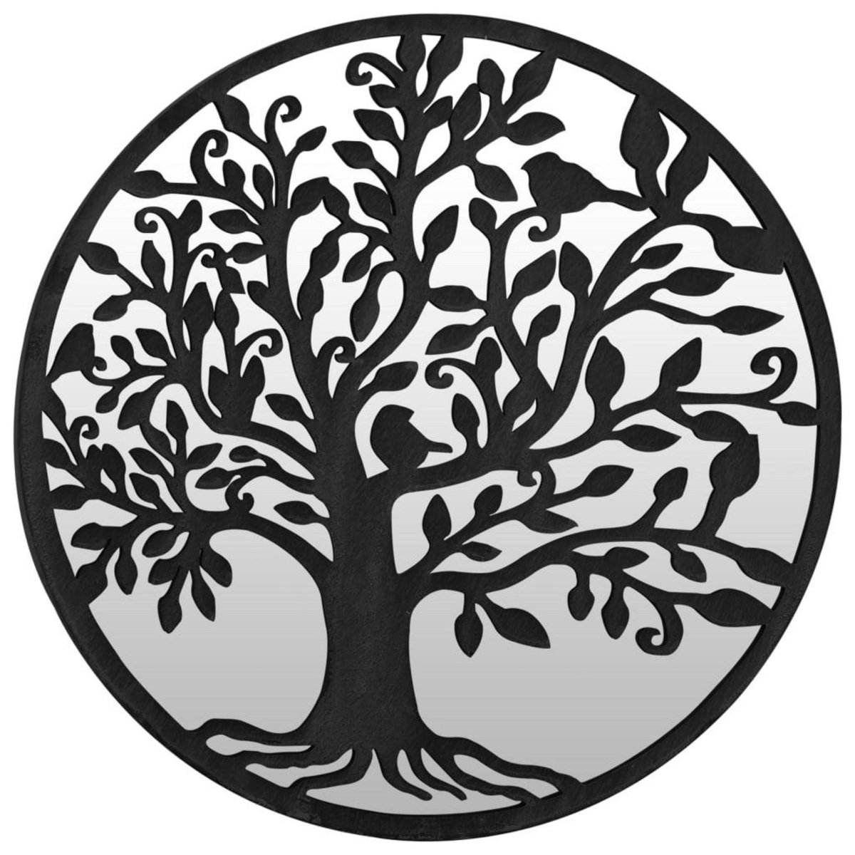 VIDAXL Miroir Noir 60x2,5 cm Fer pour utilisation a l'interieur