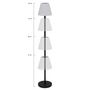 Voir la diapositive 3 : ID MARKET Lampadaire solaire extérieur avec LED multicolore