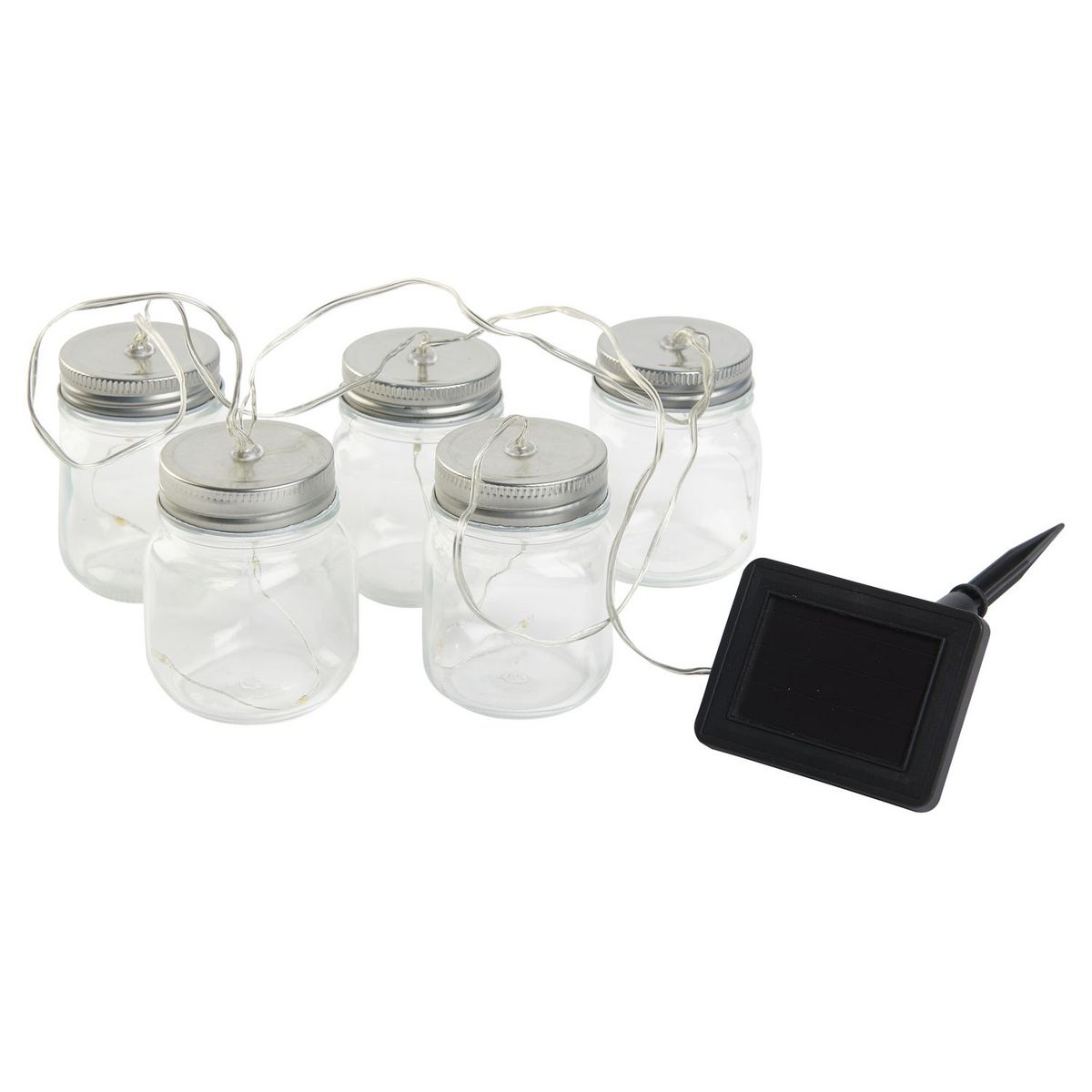 GARDENSTAR Guirlande lumineuse en verre solaire 