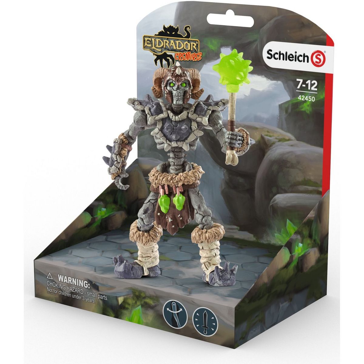 Schleich Squelette de pierre avec arme Eldrador