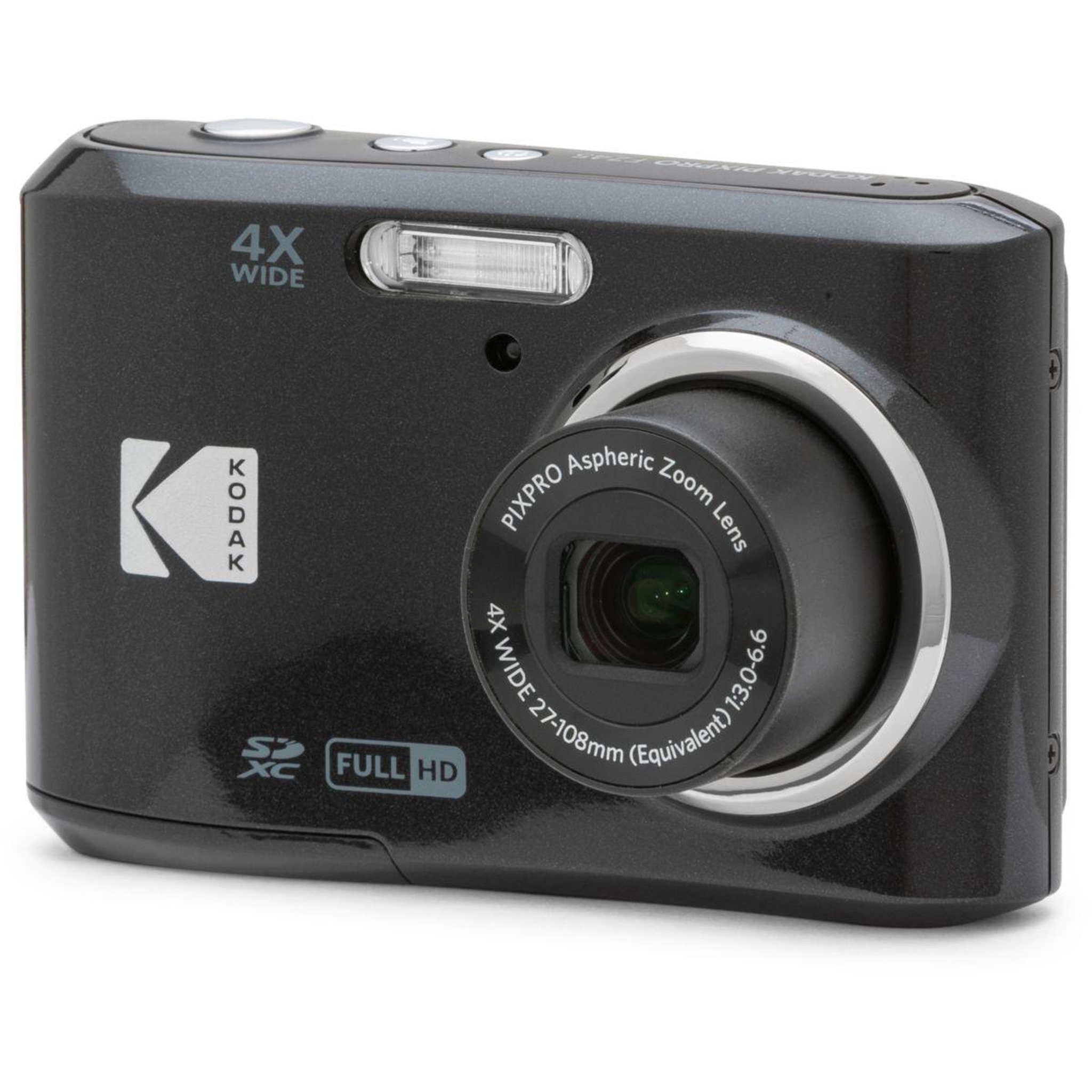 Voir la diapositive 3 : Kodak Appareil photo Compact PIXPRO FZ45BK Black