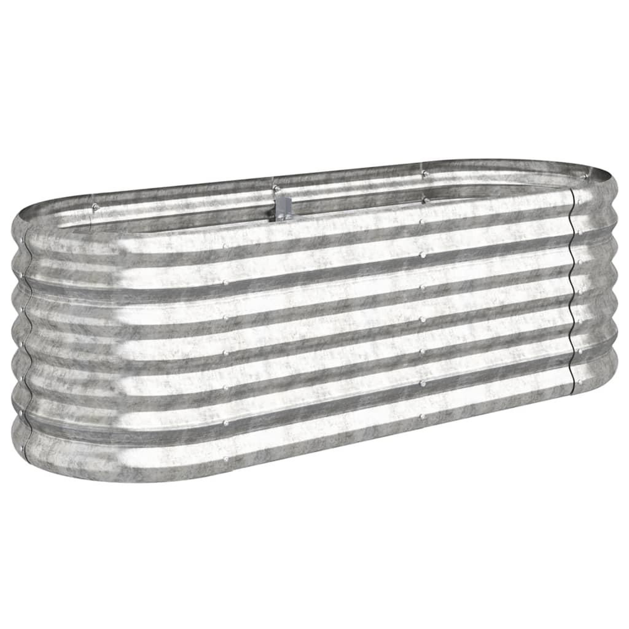Voir la diapositive 2 : VIDAXL Lit sureleve de jardin Acier enduit de poudre Argente