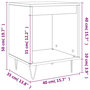 Voir la diapositive 6 : VIDAXL Table de chevet sonoma gris 40x35x50 cm bois d'ingenierie