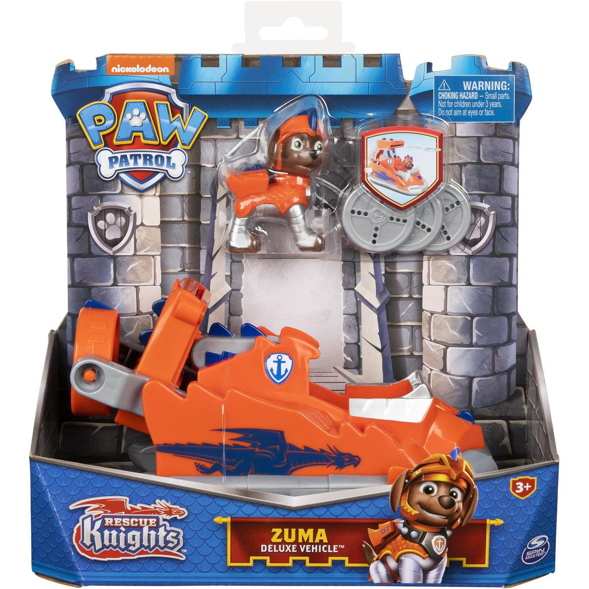 SPIN MASTER Véhicule + Figurine Zuma Rescue Knights La Pat' Patrouille